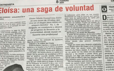 Eloísa de l’orphelinat de Holguin fait la une du journal national Cubain